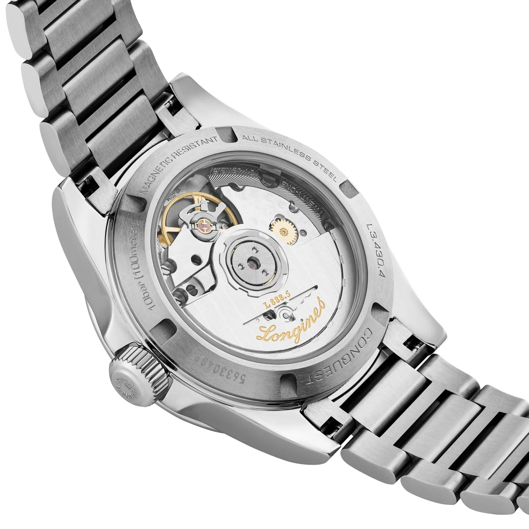 Longines Conquest 34mm Diamond Automatic Ladies Watch