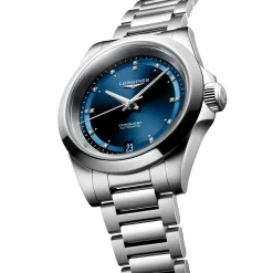 Longines Conquest 34mm Diamond Automatic Ladies Watch