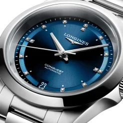 Longines Conquest 34mm Diamond Automatic Ladies Watch