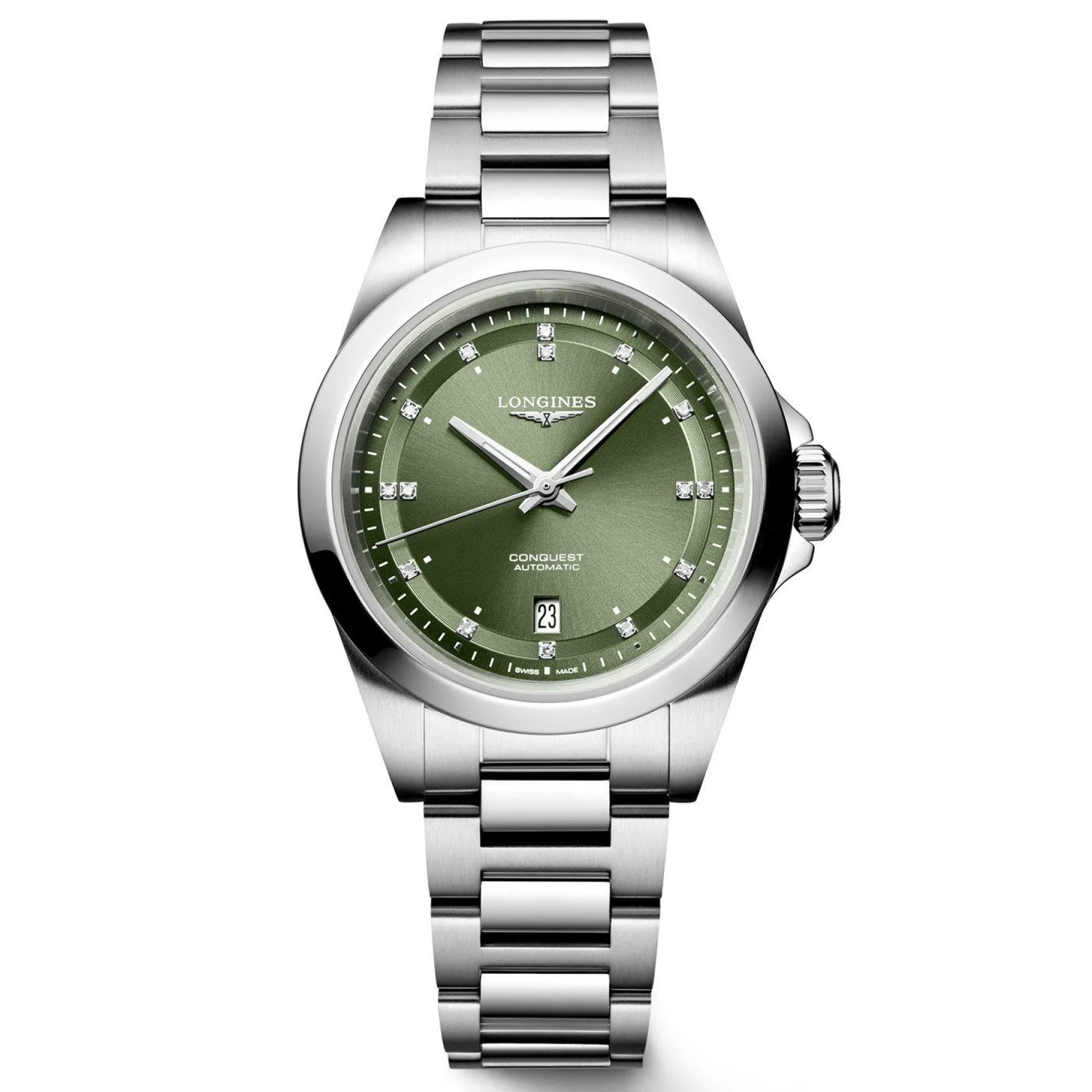 Longines Conquest 30mm Diamond Automatic Ladies Watch