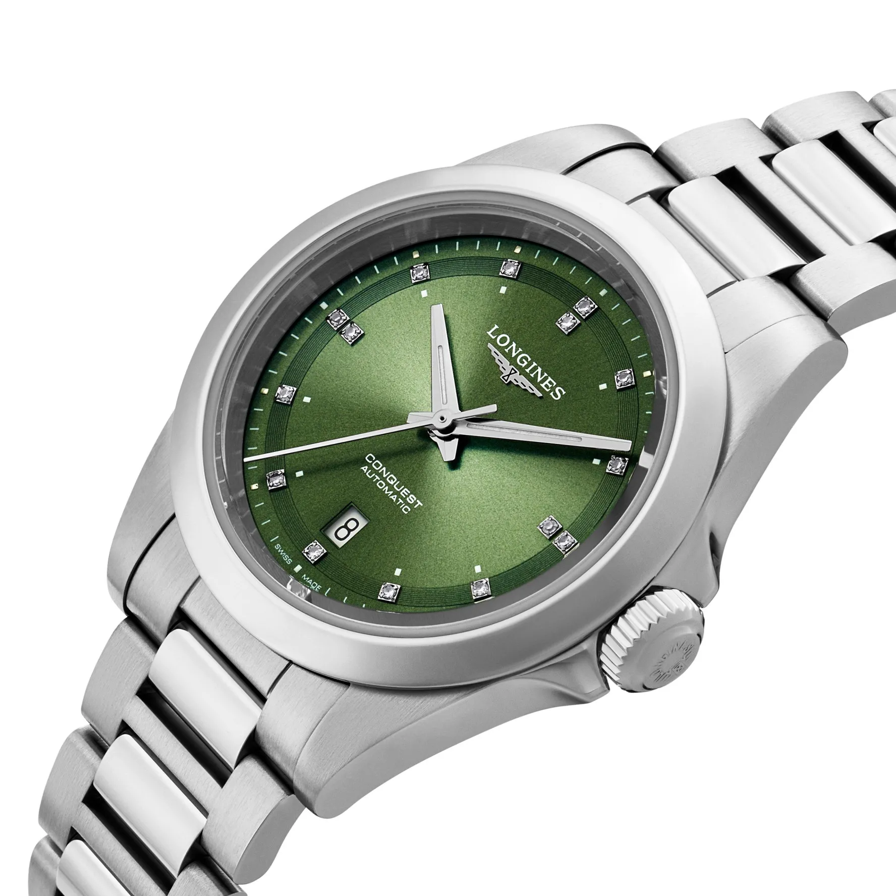 Longines Conquest 30mm Diamond Automatic Ladies Watch