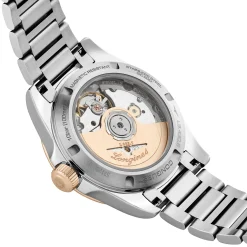 Longines Conquest 34mm Stainless Steel and 18ct Rose Gold Automatic Ladies Watch