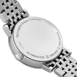 Longines Elegant Collection 30mm Diamond Mother of Pearl Moonphase Ladies Watch
