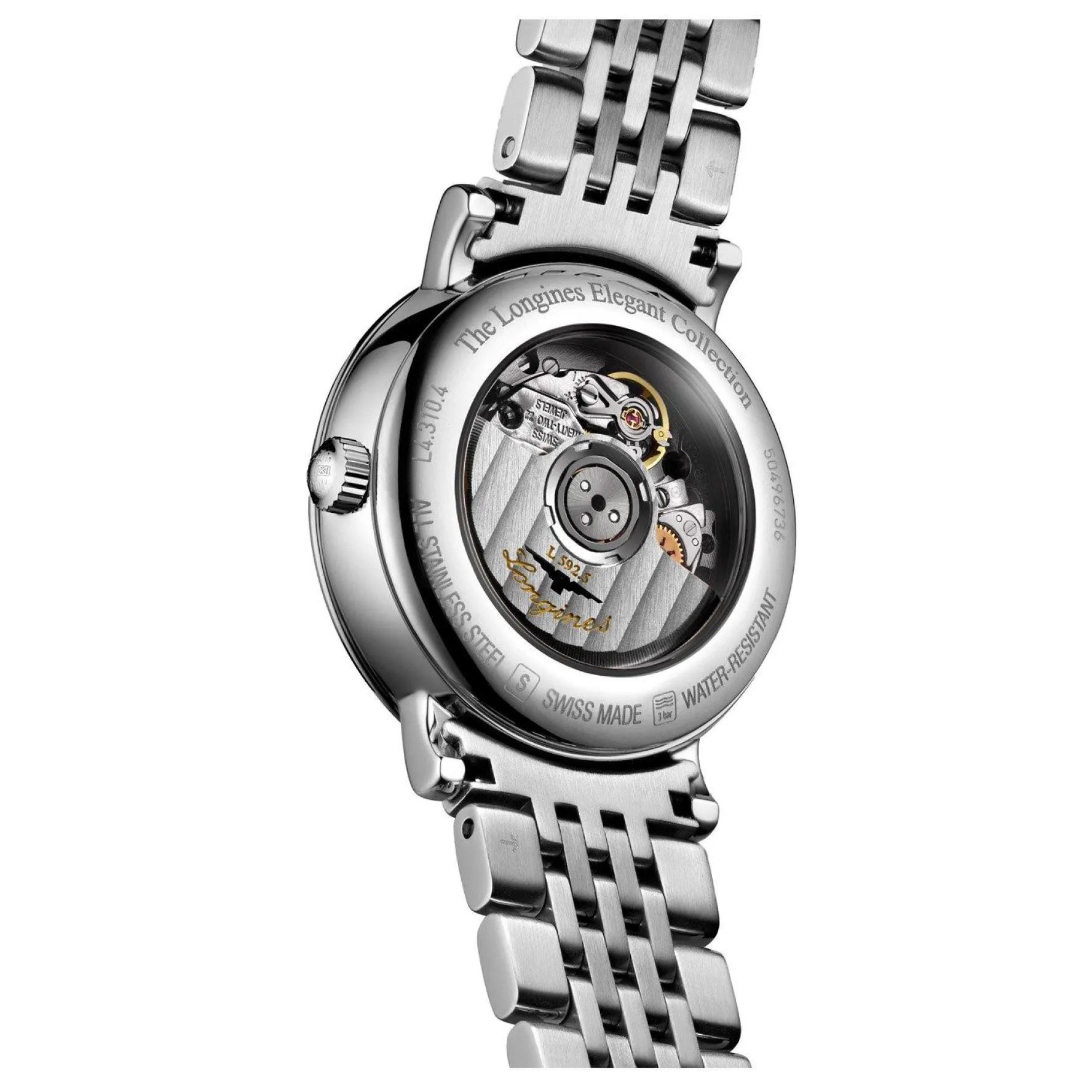 Longines Elegant Collection 29mm Diamond Mother of Pearl Ladies Watch