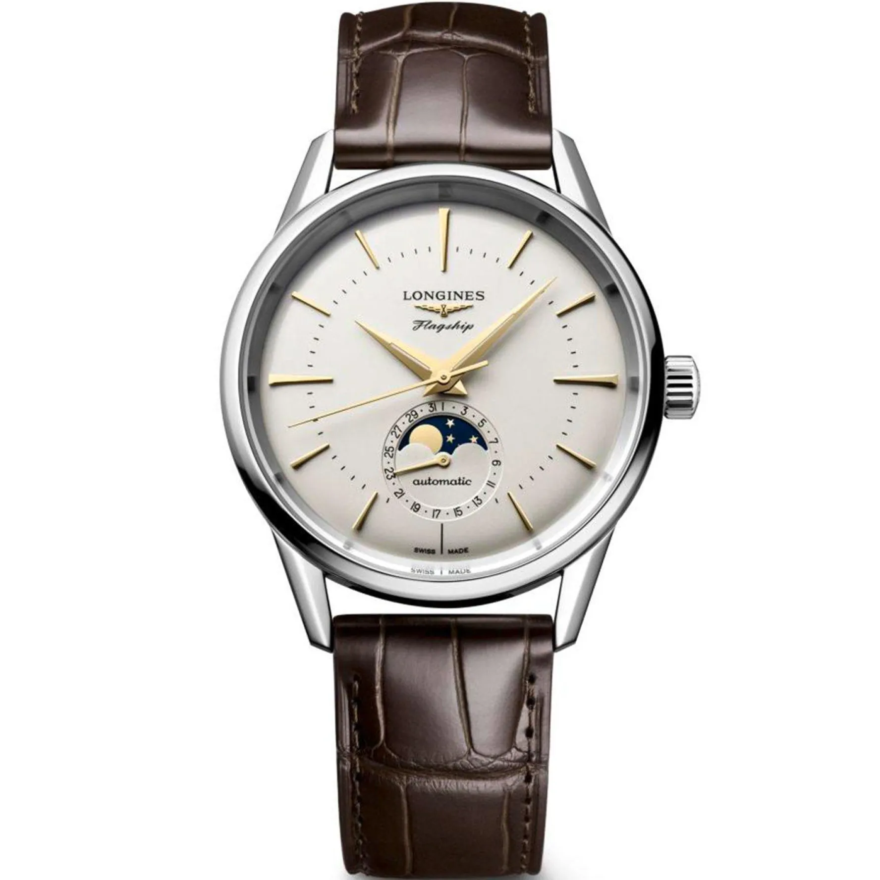 Longines Flagship Heritage 38.5mm Moonphase Automatic Men’s Watch
