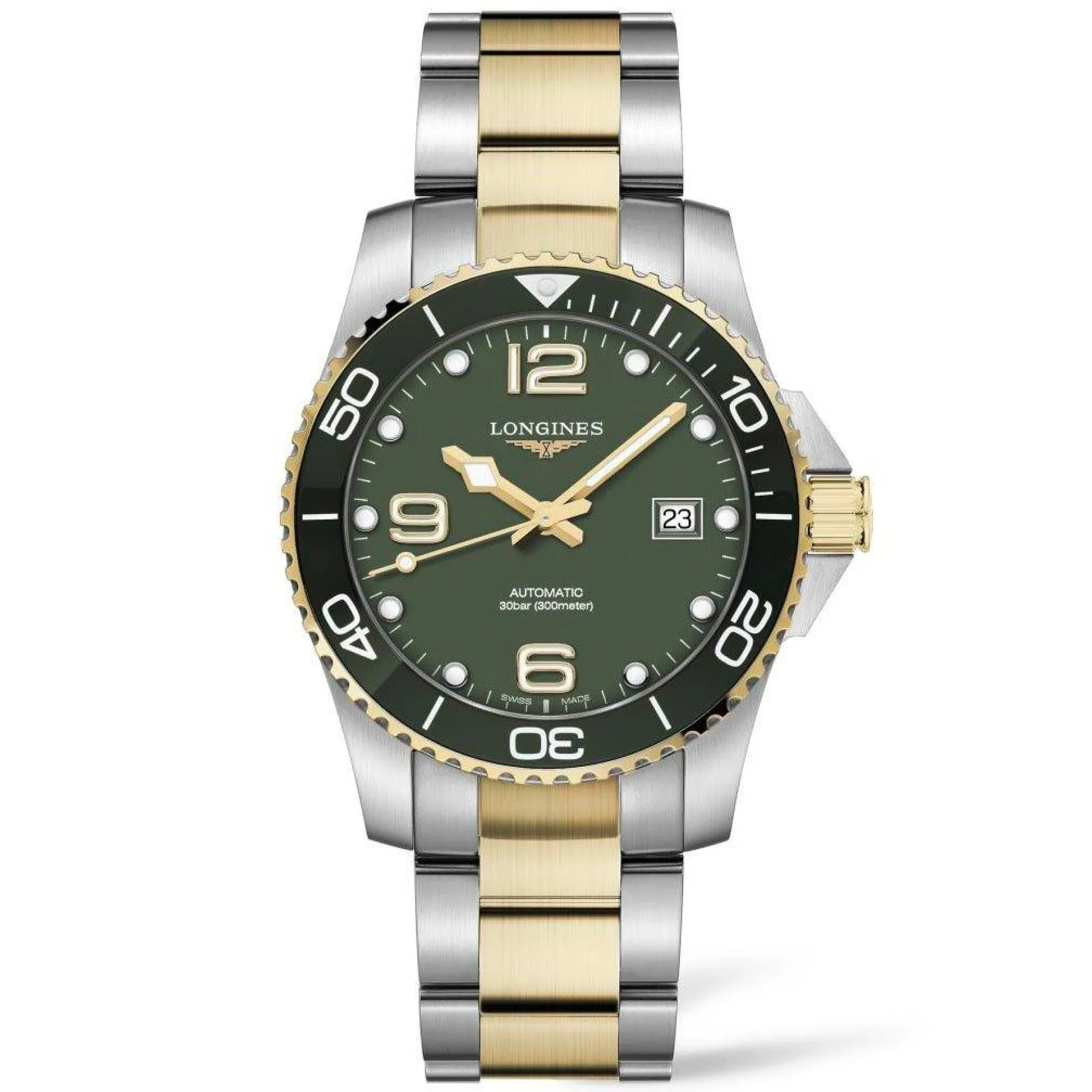 Longines HydroConquest 41mm Stainless Steel and Yellow Gold PVD Automatic Men's Watch