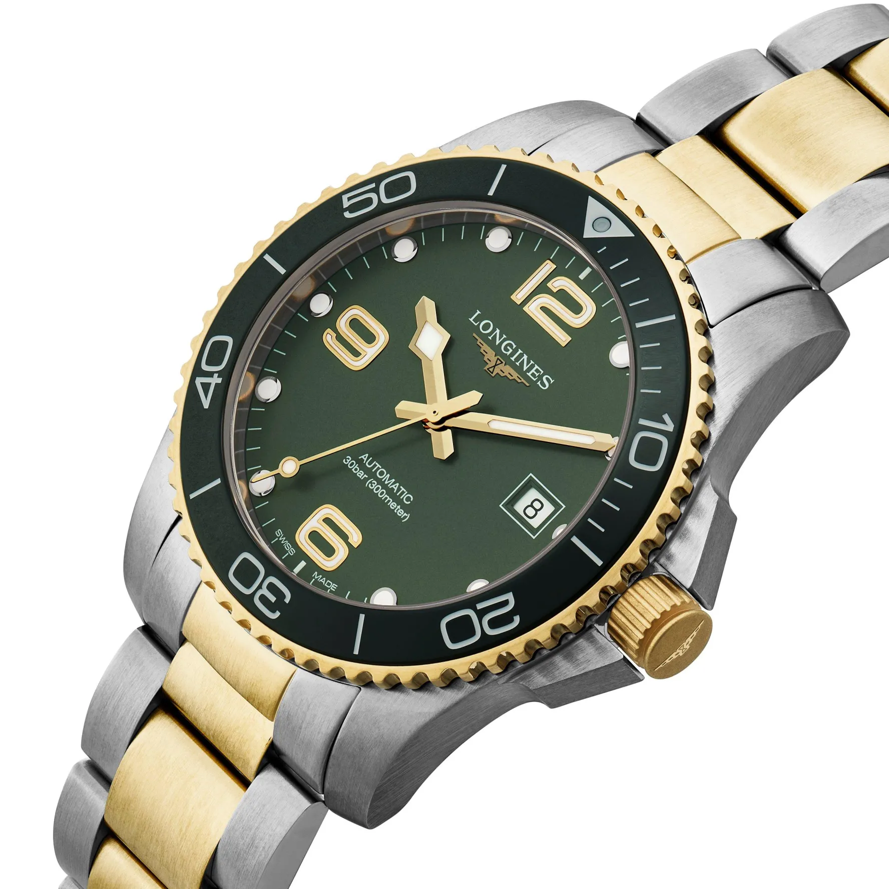 Longines HydroConquest 41mm Stainless Steel and Yellow Gold PVD Automatic Men's Watch