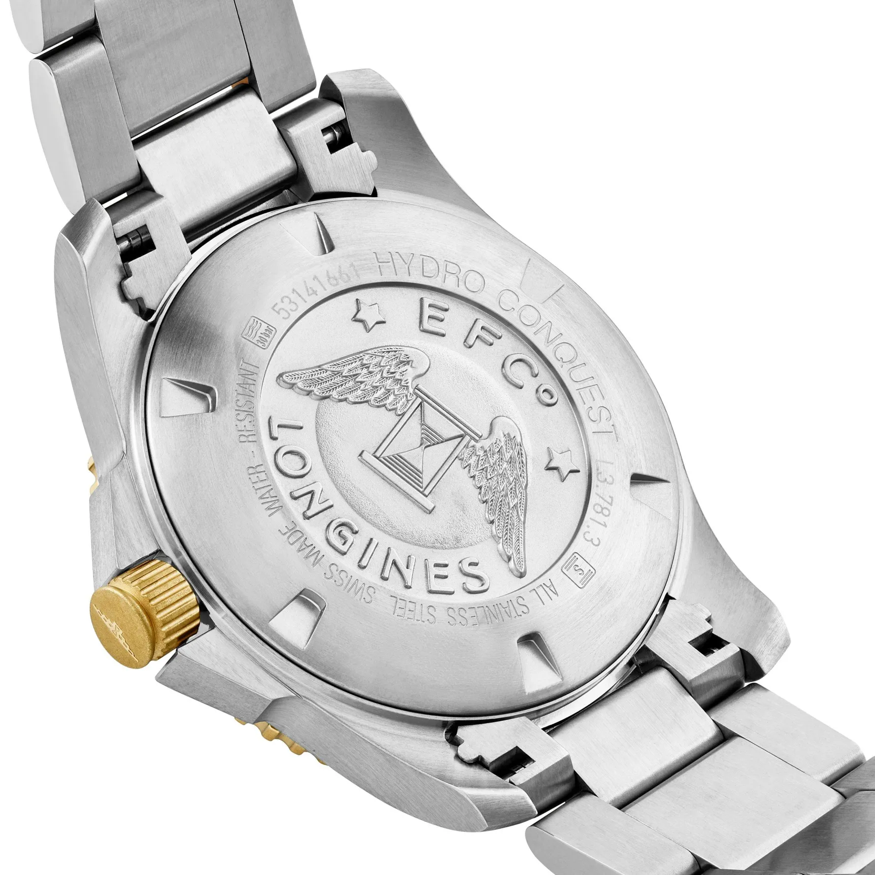 Longines HydroConquest 41mm Stainless Steel and Yellow Gold PVD Automatic Men's Watch