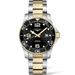 Longines HydroConquest 41mm Stainless Steel and Yellow Gold Tone Automatic Men's Watch