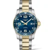 Longines HydroConquest 41mm Stainless Steel and Yellow Gold Tone Automatic Men's Watch