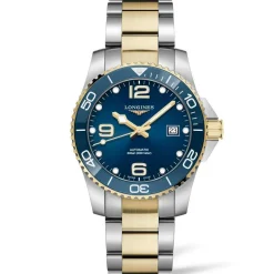 Longines HydroConquest 41mm Stainless Steel and Yellow Gold Tone Automatic Men's Watch