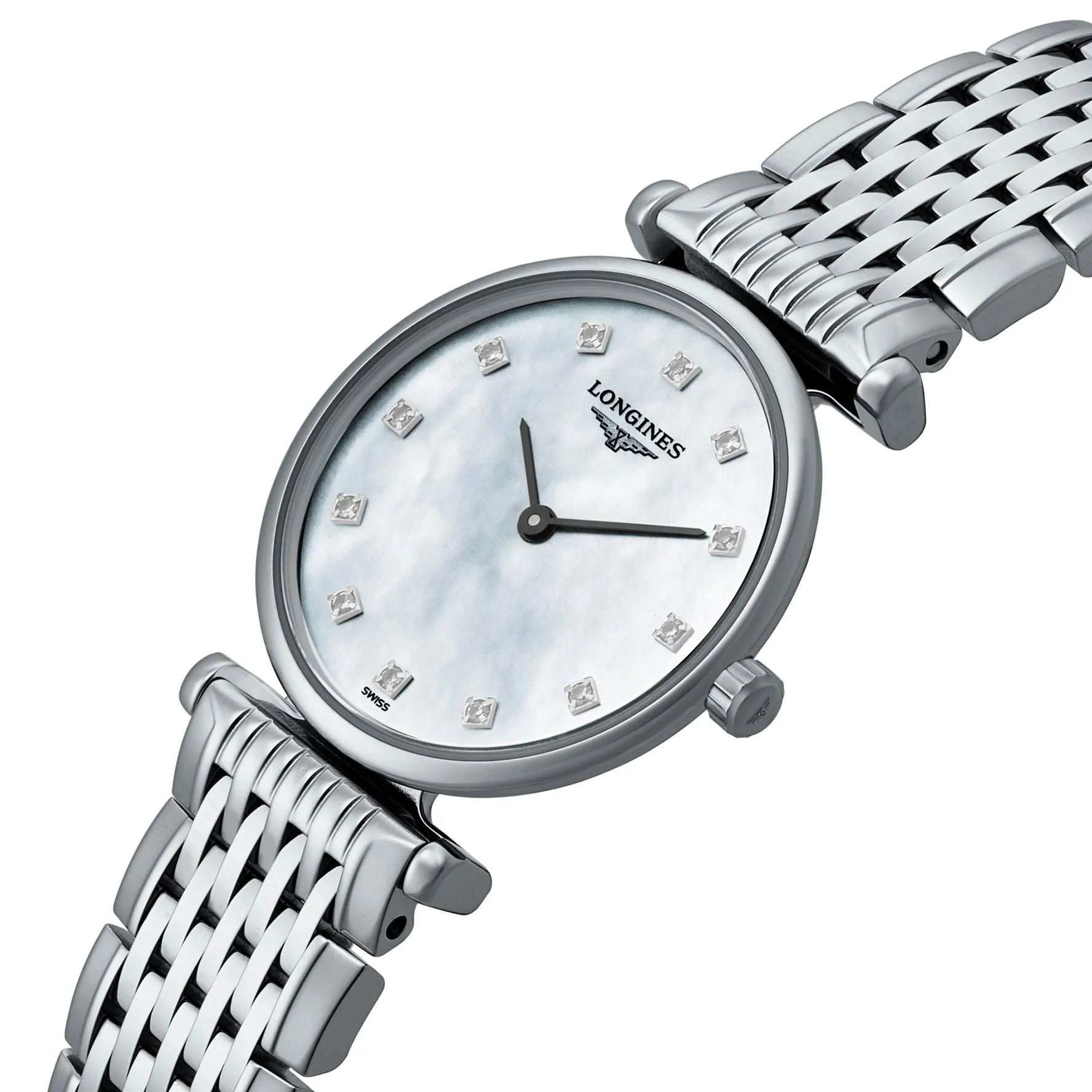 Longines La Grande Classique 24mm Diamond Mother of Pearl Ladies Watch
