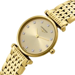 Longines La Grande Classique 24mm Yellow Gold PVD Diamond Ladies Watch