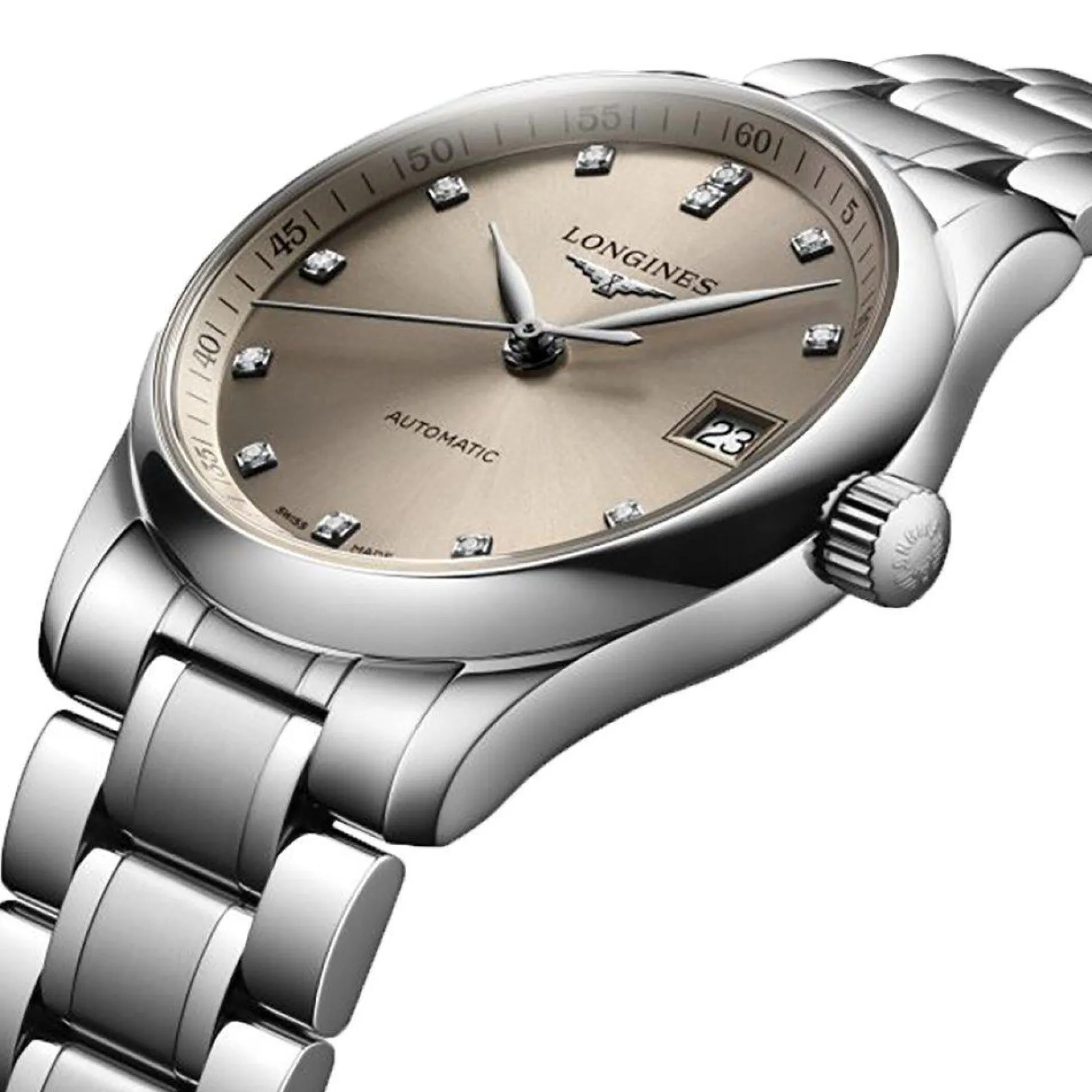 Longines Master Collection 34mm Diamond Automatic Watch