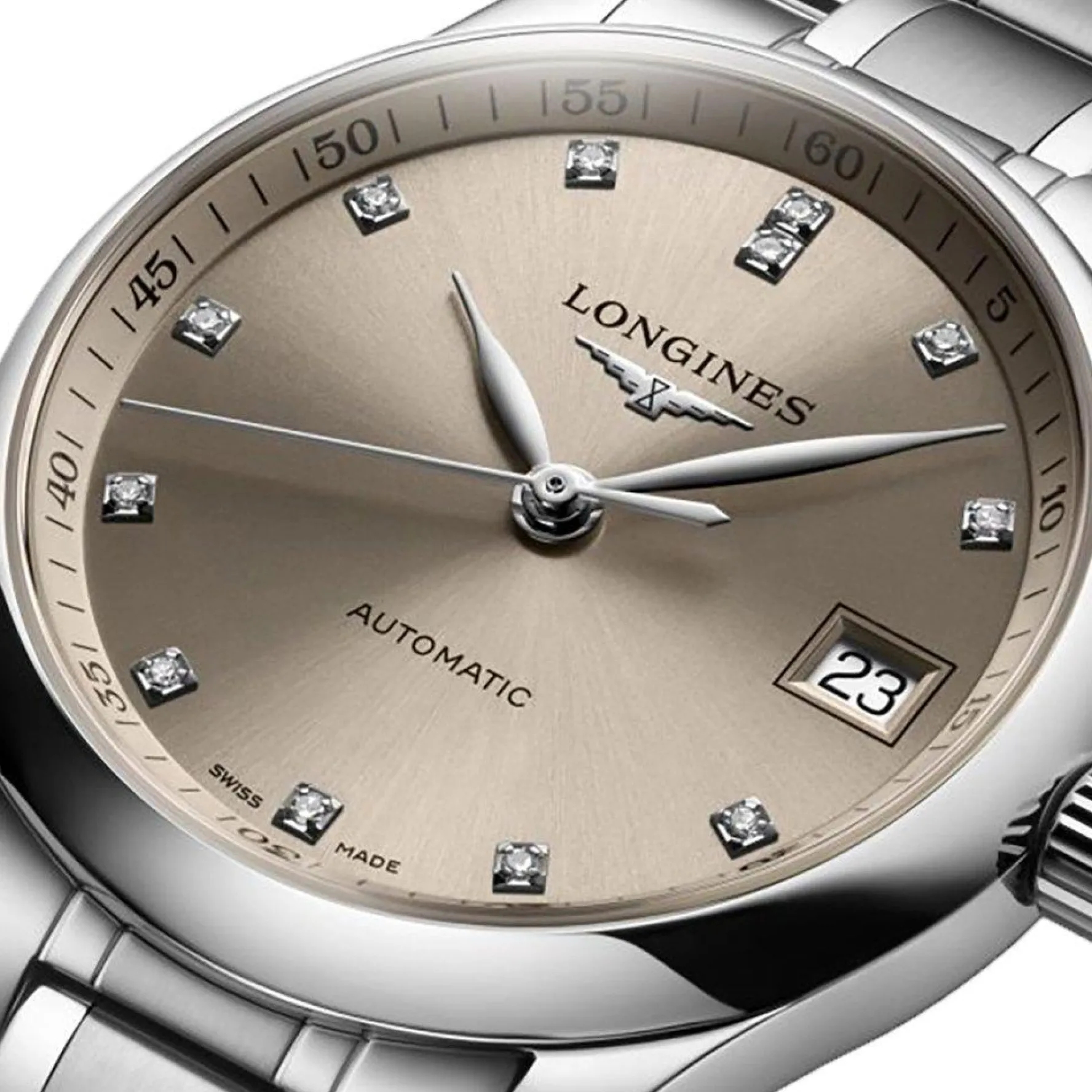 Longines Master Collection 34mm Diamond Automatic Watch