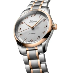 Longines Master Collection 34mm Stainless Steel and 18ct Rose Gold Automatic Ladies Watch