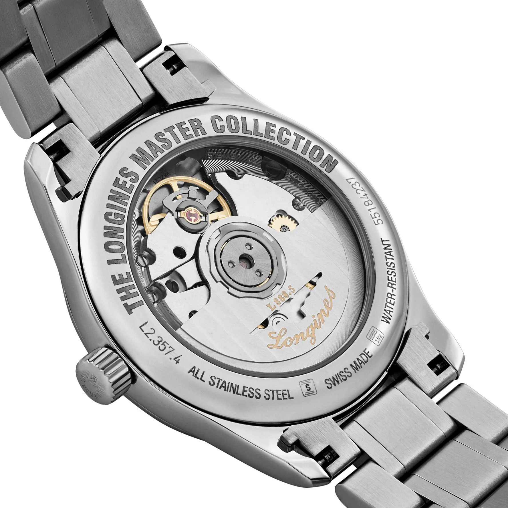 Longines Master Collection 34mm Diamond Automatic Ladies Watch