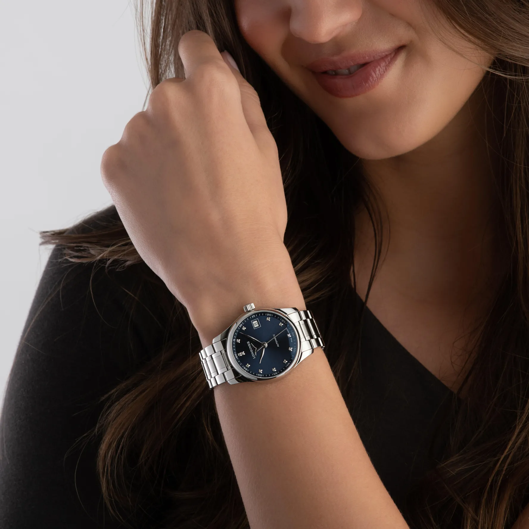 Longines Master Collection 34mm Diamond Automatic Ladies Watch