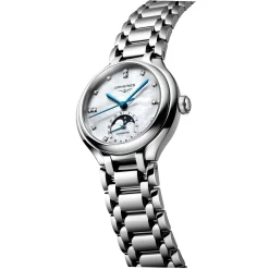 Longines Primaluna Moonphase 34mm Diamond Automatic Ladies Watch