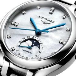 Longines Primaluna Moonphase 34mm Diamond Automatic Ladies Watch