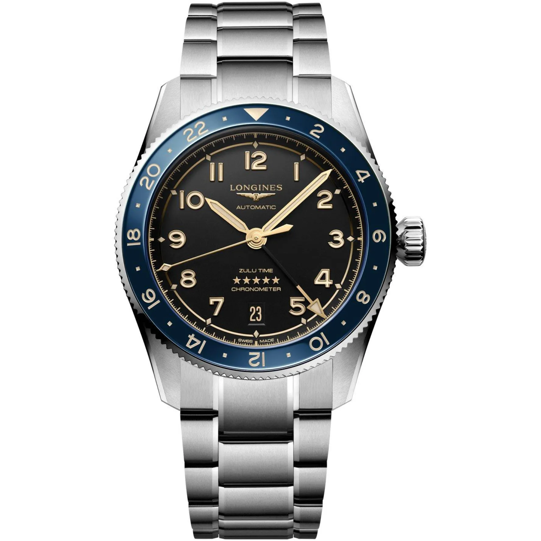 Longines Spirit Zulu Time 39mm Automatic Men’s Watch