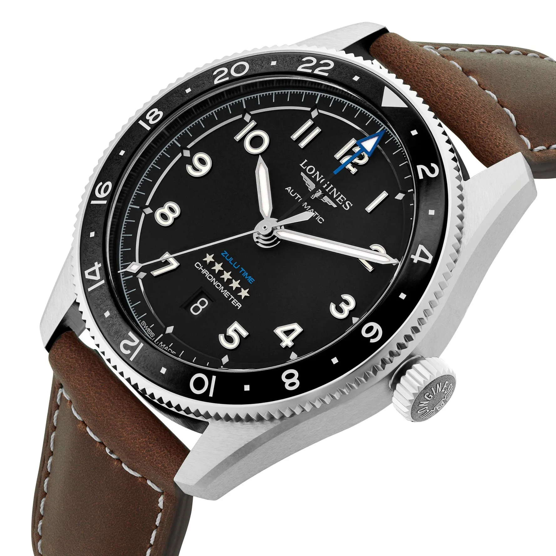 Longines Spirit Zulu Time 42mm Automatic Men’s Watch