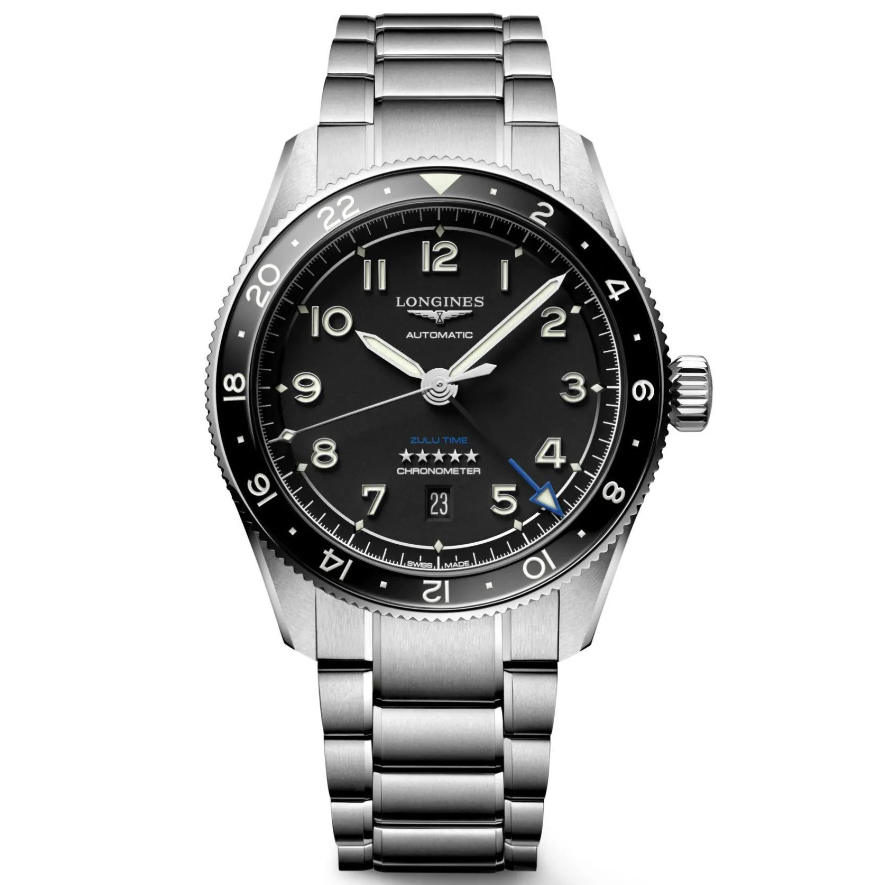 Longines Spirit Zulu Time 42mm Automatic Men’s Watch