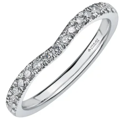 Maple Leaf Diamonds 18ct White Gold Diamond 2mm Shaped Wedding Ring