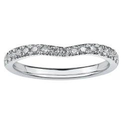 Maple Leaf Diamonds 18ct White Gold Diamond 2mm Shaped Wedding Ring