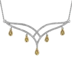 Maple Leaf Diamonds 18ct White Gold Diamond Necklace