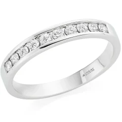 Maple Leaf Diamonds 18ct White Gold Diamond Half Eternity Ring