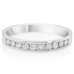 Maple Leaf Diamonds 18ct White Gold Diamond Half Eternity Ring