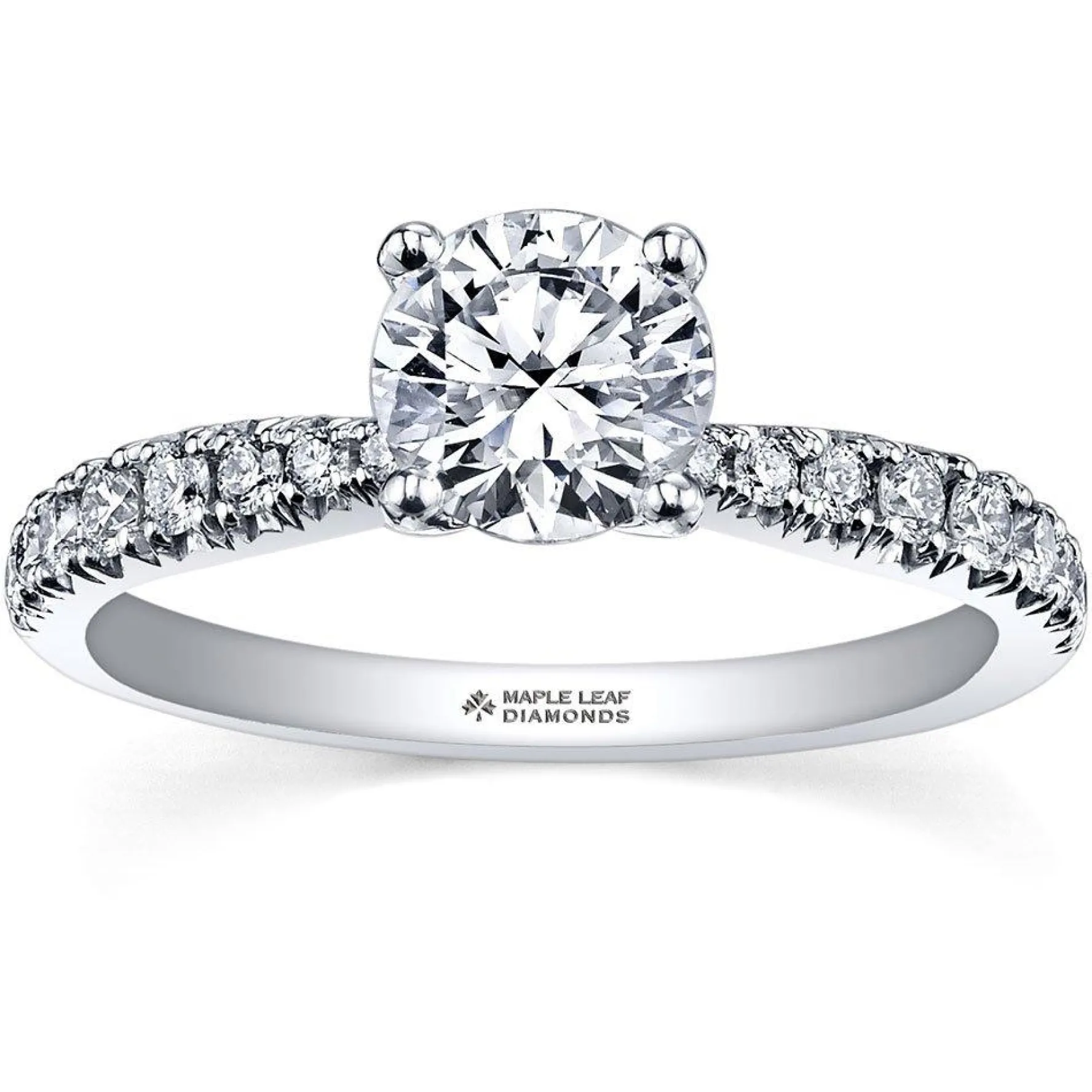 Maple Leaf Diamonds 18ct White Gold Diamond Solitaire Ring