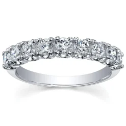 Maple Leaf Diamonds 18ct White Gold Half Eternity Ring
