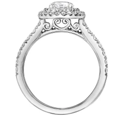 Maple Leaf Diamonds 18ct White Gold Diamond Halo Ring
