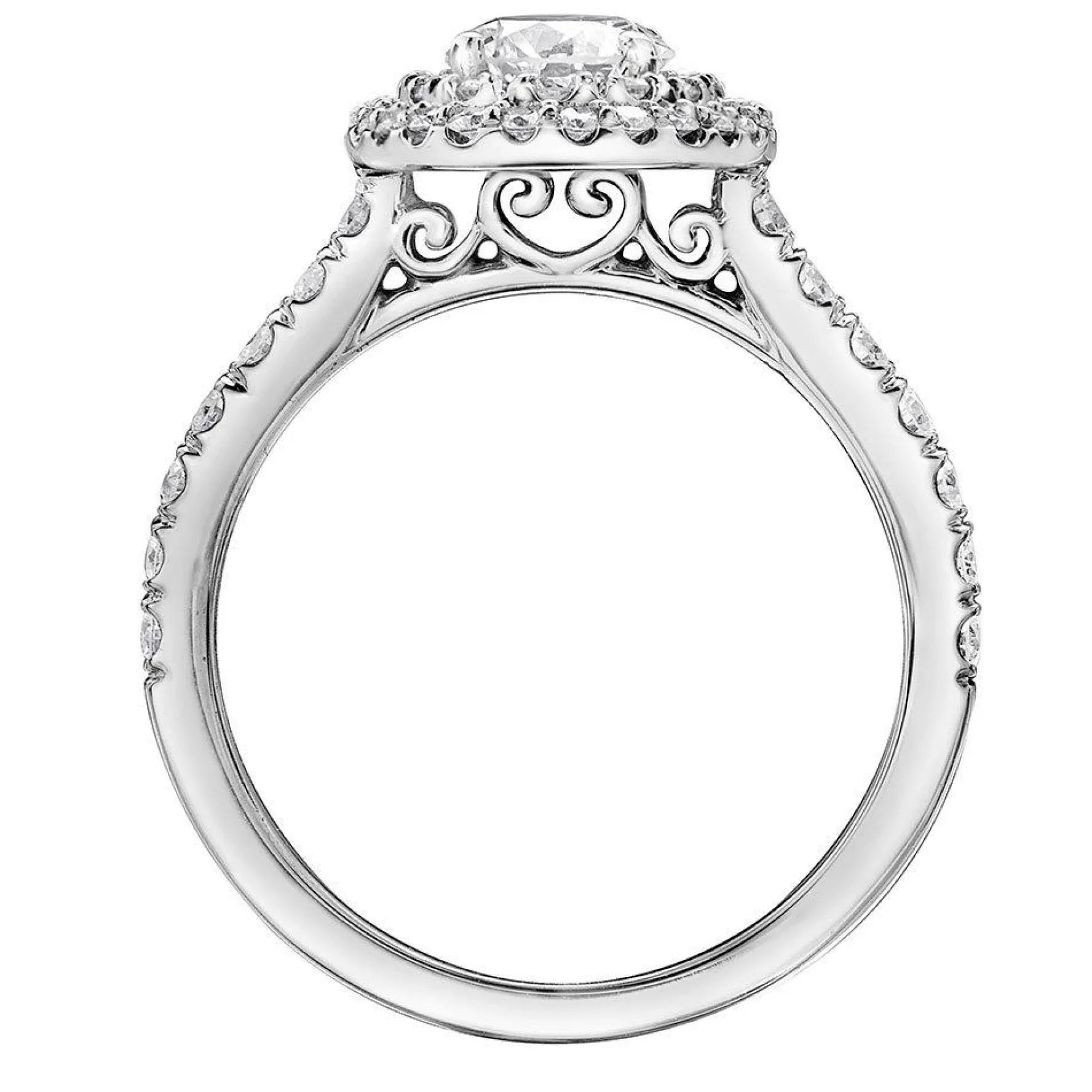 Maple Leaf Diamonds 18ct White Gold Diamond Halo Ring