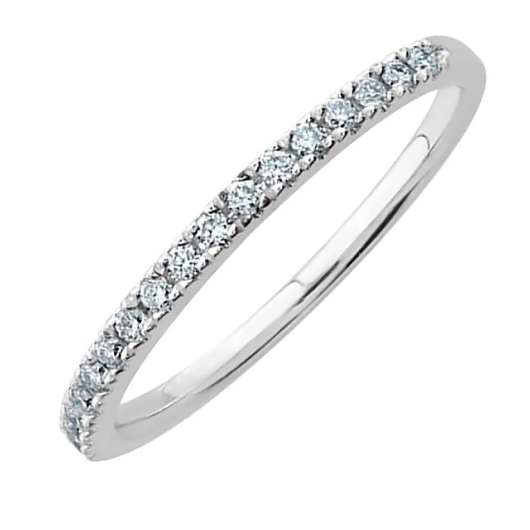 Maple Leaf Diamonds 18ct White Gold Diamond Wedding Ring