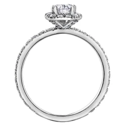 Maple Leaf Diamonds 18ct White Gold Diamond Pear Shaped Ring