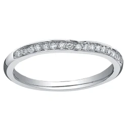 Maple Leaf Diamonds 18ct White Gold Diamond Wedding Ring
