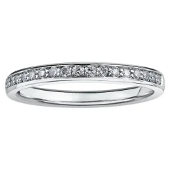 Maple Leaf Diamonds 18ct White Gold Diamond 2.3mm Wedding Ring