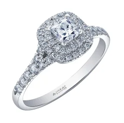 Maple Leaf Diamonds 18ct White Gold Diamond Halo Ring