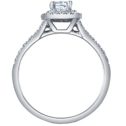Maple Leaf Diamonds 18ct White Gold Diamond Halo Ring