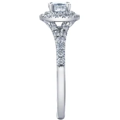 Maple Leaf Diamonds 18ct White Gold Diamond Halo Ring