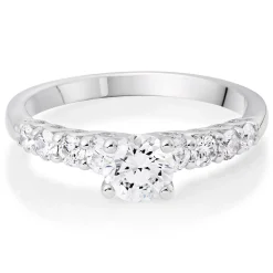 Maple Leaf Diamonds 18ct White Gold Diamond Solitaire Ring