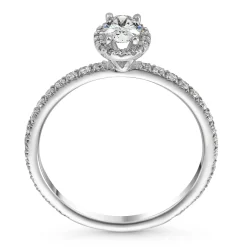 Maple Leaf Diamonds 18ct White Gold Diamond Halo Ring