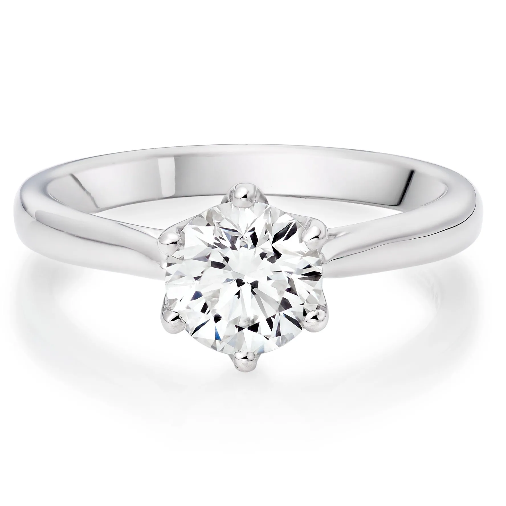 Maple Leaf Diamonds 18ct White Gold Diamond Solitaire Ring