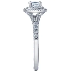Maple Leaf Diamonds 18ct White Gold Diamond Halo Engagement Ring
