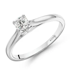 Maple Leaf Diamonds 18ct White Gold Diamond Solitaire Engagement Ring