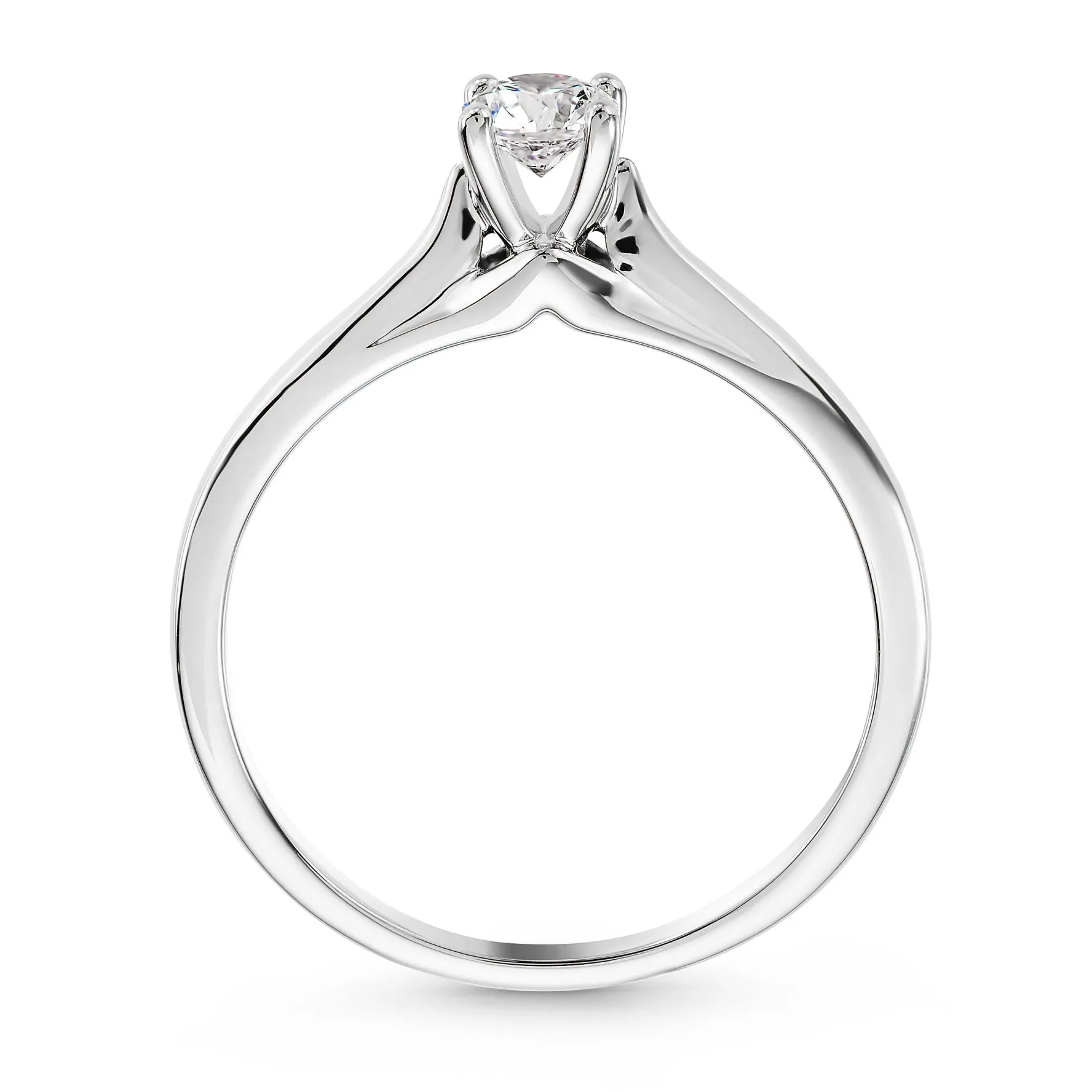 Maple Leaf Diamonds 18ct White Gold Diamond Solitaire Engagement Ring