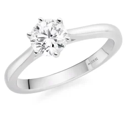 Maple Leaf Diamonds 18ct White Gold Diamond Solitaire Ring